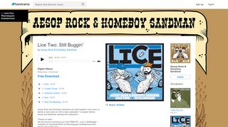 
                            9. Lice Two: Still Buggin' | Aesop Rock & Homeboy Sandman