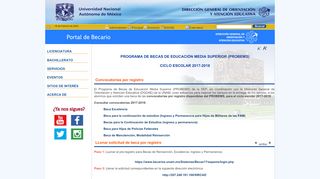 
                            2. licenciatura - Portal del Becario, DGOAE-UNAM