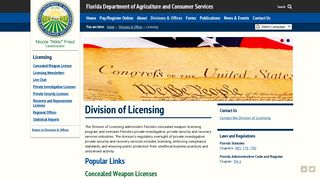 
                            10. Licensing - Florida Department of Agriculture & Consumer Services
