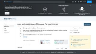 
                            8. licensing - Uses and restrictions of Sitecore Partner License ...