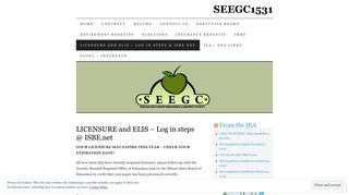 
                            10. LICENSURE and ELIS – Log in steps @ ISBE.net | SEEGC1531