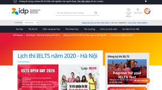 
                            10. Lịch thi IELTS 2018 tại Hà Nội | IDP Vietnam