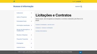 
                            5. Licitações e Contratos - Você | Banco do Brasil