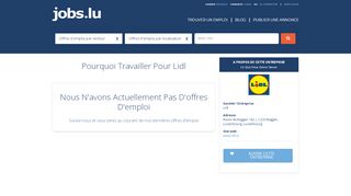 
                            10. Lidl Emploi, Lidl - jobs.lu - Emplois au Luxembourg