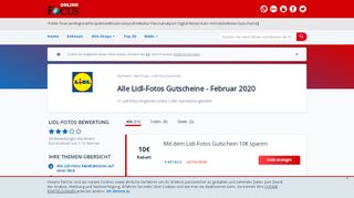 
                            6. Lidl-Fotos Gutscheine: 20€ Rabatt - Februar 2019 - Focus