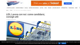 
                            2. LIDL Lavora con noi: come candidarsi, consigli utili - Ticonsiglio