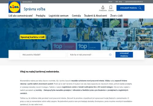 
                            7. Lidl Slovenská republika: Hlavná stránka