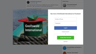 
                            10. Liebe internationale Studierende, am... - Greifswald international ...