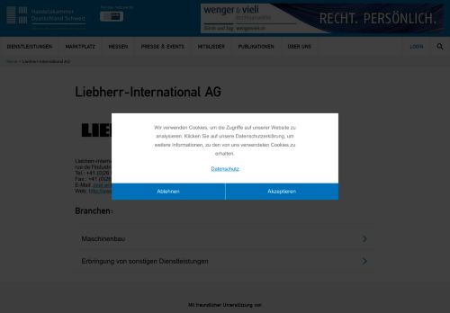 
                            10. Liebherr-International AG - Handelskammer Deutschland Schweiz