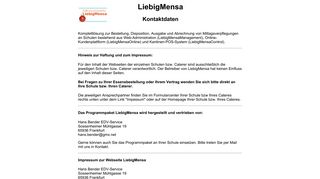 
                            5. Liebigmensa - Kontaktdaten