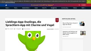 
                            13. Lieblings-App: Duolingo, die Sprachlern-App mit Charme und Vogel ...