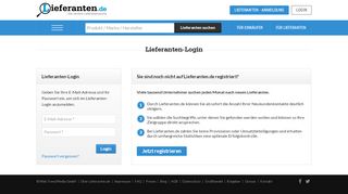 
                            5. Lieferanten-Login - Lieferanten.de