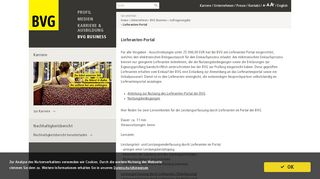 
                            1. Lieferanten-Portal - BVG.de