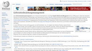 
                            5. Lieferantenbeziehungsmanagement – Wikipedia