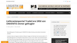 
                            8. Lieferantenportal TradeCore SRM von ONVENTIS immer gefragter ...