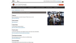 
                            2. Liens utiles | Belgian Defence - Defensie