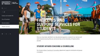 
                            8. Life at the University | Student services | MSc University of Twente