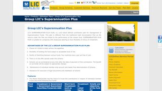 
                            2. Life Insurance Corporation of India - Group LIC's Superannuation Plus