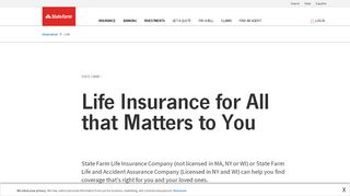 
                            1. Life Insurance – State Farm®