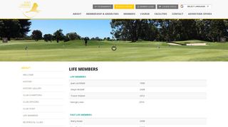
                            7. Life members - Omanu Golf Club