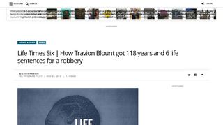 
                            12. Life Times Six | How Travion Blount got 118 years and 6 life sentences ...