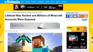 
                            13. Lifeboat Was Hacked and Millions of Minecraft Accounts Were ...
