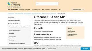 
                            6. Lifecare SPU och SIP - Region Gävleborg