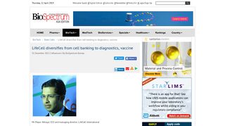 
                            11. LifeCell diversifies from cell banking to diagnostics, vaccine