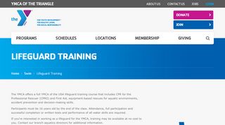 
                            8. Lifeguard Training | YMCA - YMCA of the Triangle