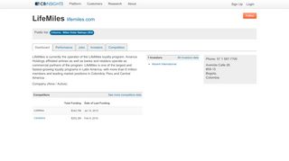 
                            8. LifeMiles - CB Insights