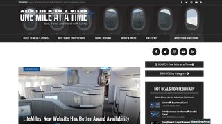 
                            7. LifeMiles' New Website Has Better Award Availability - One Mile at a ...