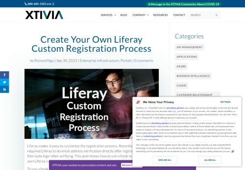 
                            8. Liferay Custom Registration - XTIVIA