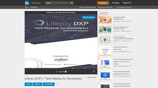 
                            11. Liferay (DXP) 7 Tech Meetup for Developers - SlideShare