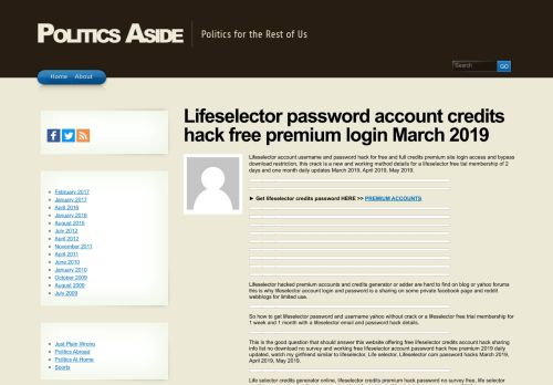 
                            8. Lifeselector password account credits hack free premium login ...