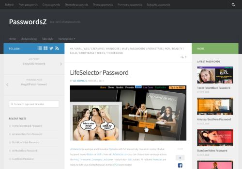 
                            1. LifeSelector Password | PasswordsZ