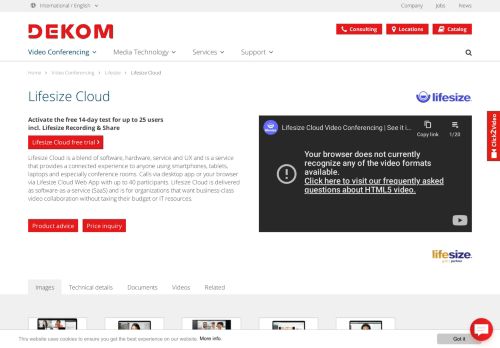 
                            6. Lifesize Cloud - Video Conferencing - DEKOM
