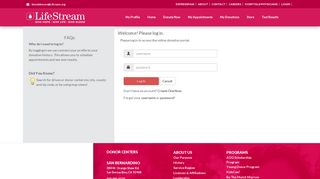 
                            1. LifeStream - Donor Portal