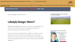 
                            4. Lifestyle Design: weil Dein Leben Dir gehört - Staatenlos.ch