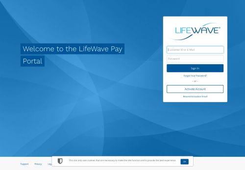 
                            11. LifeWave Pay Portal - Welcome