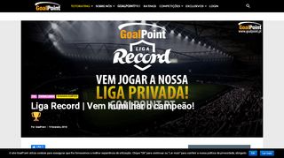 
                            8. Liga Record | Vem humilhar o campeão! ? | GoalPoint