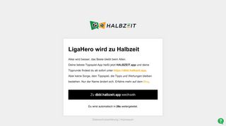 
                            4. LigaHero wird zu Halbzeit