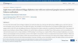
                            11. Light staus and enhanced Higgs diphoton rate with non-universal ...
