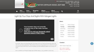 
                            6. Light Up Your Days And Nights With Halogen Lights | Gator Chrysler ...