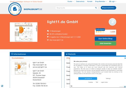 
                            13. light11.de GmbH: Erfahrungen, Bewertungen, Meinungen