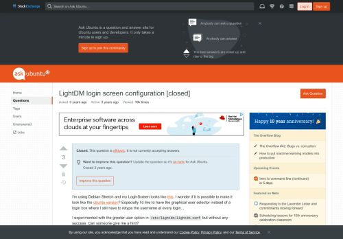 
                            4. LightDM login screen configuration - Ask Ubuntu