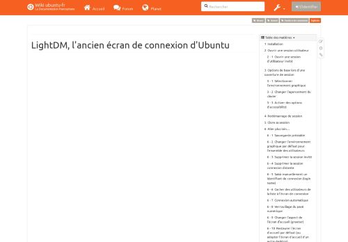 
                            13. lightdm [Wiki ubuntu-fr] - Documentation Ubuntu