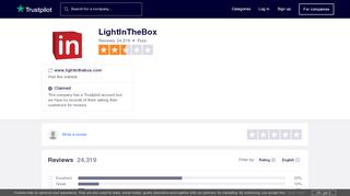 
                            13. LightInTheBox Reviews | Read Customer Service Reviews of www ...