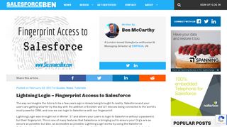 
                            9. Lightning Login - Fingerprint Access to Salesforce - Salesforce Ben