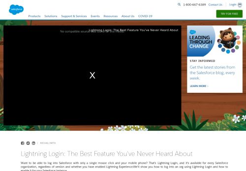 
                            2. Lightning Login: The Best Feature You've Never ... - Salesforce.com