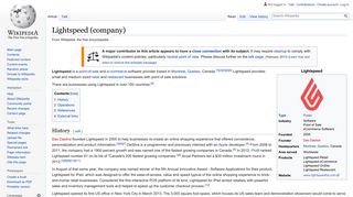 
                            7. Lightspeed (company) - Wikipedia